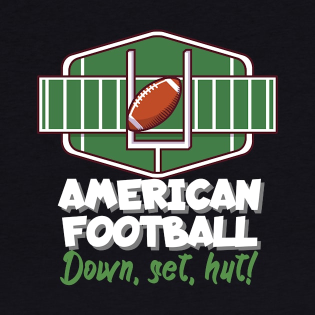 American football down, set, hut! by maxcode